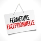 Fermeture annuelle