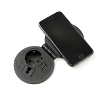 Prise ronde encastrable - Ø 8cm