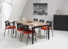 Table de réunion/Bureau Quartet Black - 200x100cm