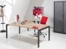 Bureau en L Quartet Anthracite - 180/80 x 160/60cm