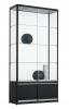 Vitrine met onderkast - H200xB100xD40cm