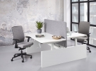 Duo de bureaux réglables par manivelle 120x80 cm