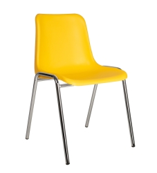 Poply - Chaise polyvalente avec piètement chromé