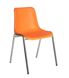 Poply - Chaise polyvalente avec piètement chromé
