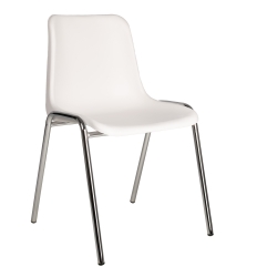 Poply - Chaise polyvalente avec piètement chromé