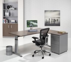 Bureau compact Double-T 160x120cm rechts