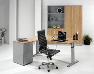 Bureau compact Double-T 160x120cm gauche