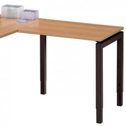 Table rallonge Quartet Alu - 80x60cm (piétement d'un côté)