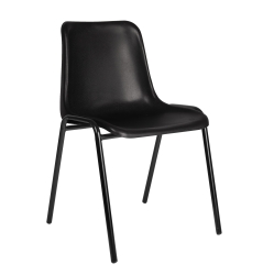 Poply - Chaise polyvalente avec piètement chromé
