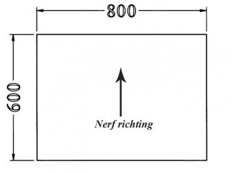 Aanbouwtafel  Double-T  60 x 80cm