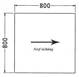 Bureautafel Double-T - 80 x 80cm