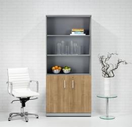 Armoire semi-ouverte à portes battantes - H200xL90xP42 cm