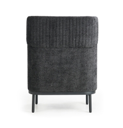 Canapé lounge acoustique - 1 place avec option table