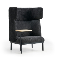 Canapé lounge acoustique - 1 place avec option table