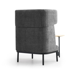 Canapé lounge acoustique - 1 place avec option table