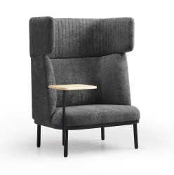 Canapé lounge acoustique - 1 place avec option table