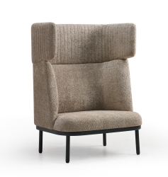 Canapé lounge acoustique - 1 place avec option table