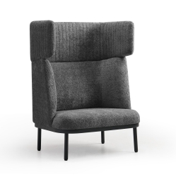 Canapé lounge acoustique - 1 place avec option table