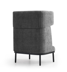 Canapé lounge acoustique - 1 place avec option table