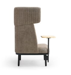 Canapé lounge acoustique - 1 place avec option table