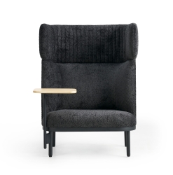 Canapé lounge acoustique - 1 place avec option table