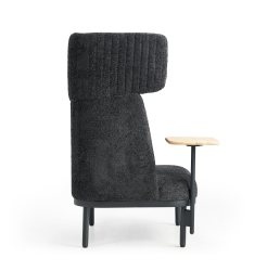 Canapé lounge acoustique - 1 place avec option table