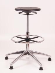 332 - Tabouret hoog PU Alu