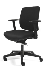 Chaise de bureau A300 Comfort en tissu Oasis noir