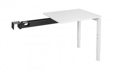 Table rallonge Quartet Alu - 80x60cm (piétement d'un côté)