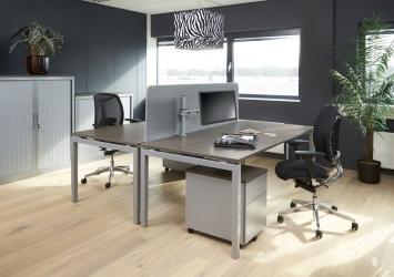 Table de réunion/Bureau Quartet Alu - 200x100cm