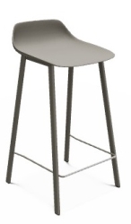 Louis - Tabouret de bar en polypropylène By Perfecta