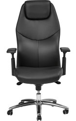 Alvin - Fauteuil de direction, imitation cuir noir