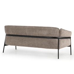 Canapé 2 places rembourré avec accoudoirs