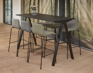 Table haute pieds V - H110 x L180 x P80 cm