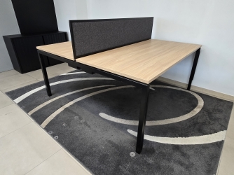 2-desk bench U-SERIE Slide 160 x 164 cm