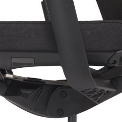 325 - Chaise de bureau haut dossier - Noire