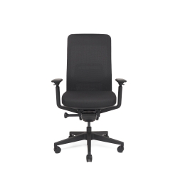 325 - Chaise de bureau haut dossier - Noire