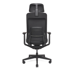 325 - Chaise de bureau haut dossier - Noire