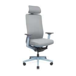 325 - Chaise de bureau haut dossier - Bleue