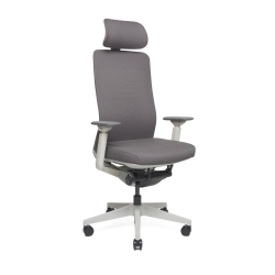 325 - Chaise de bureau haut dossier - Gris clair