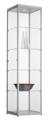 Vitrine H198,4 x L50 x P50 cm - Aluminium