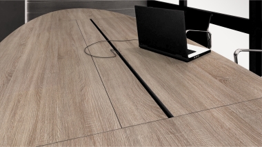 Table de conférence Ellipse - 420 x 138 cm