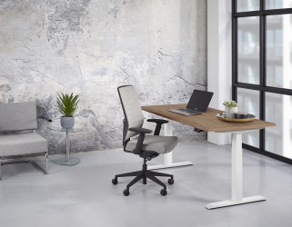 Bureau assis/debout électrique - 120 x 80 cm