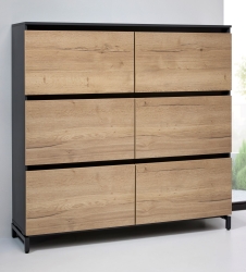 Armoire haute CADRA - H155 x L160 x P44 cm
