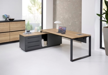 Bureau de direction CADRA avec retour - L224 x P180cm