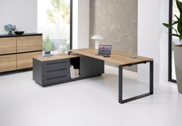 Bureau de direction CADRA avec retour - L224 x P180cm