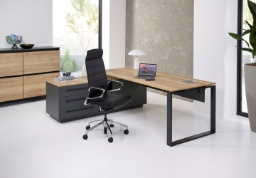 Bureau de direction CADRA avec retour - L224 x P180cm
