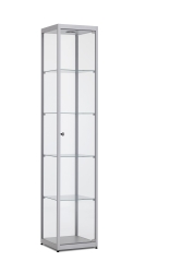 Vitrine H198,4 x L40 x P40 cm - Aluminium