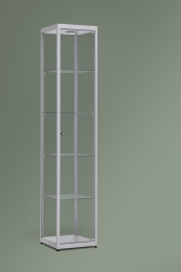 Vitrine H198,4 x L40 x P40 cm - Aluminium