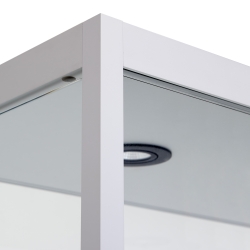 Vitrine H198,4 x L40 x P40 cm - Aluminium